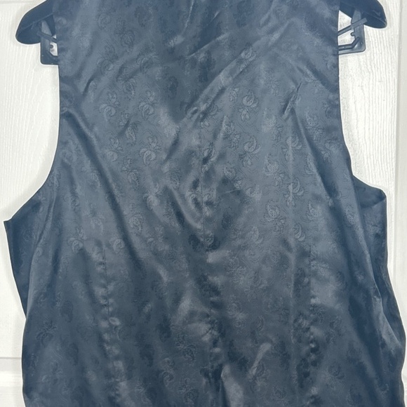 Vittorio St. Angelo Men’s 3-Piece Suit – Size 50L – Black Paisley Lapel Jacket - Picture 6 of 11